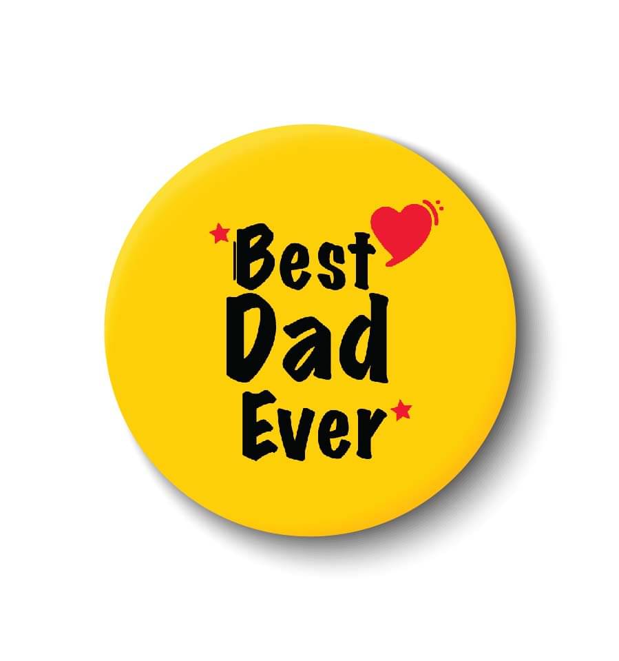 PEACOCKRIDE Best Dad Ever Plastic Round Fridge Magnets Fridge Magnet - Pack of 1 PEACOCKRIDE Best Dad Ever Plastic Round Fridge Magnets Fridge Magnet - Pack of 1