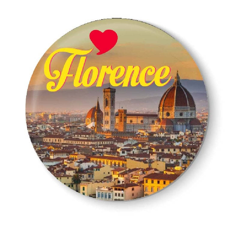 PEACOCKRIDE Florence Plastic Round Fridge Magnets Fridge Magnet - Pack of 1 PEACOCKRIDE Florence Plastic Round Fridge Magnets Fridge Magnet - Pack of 1