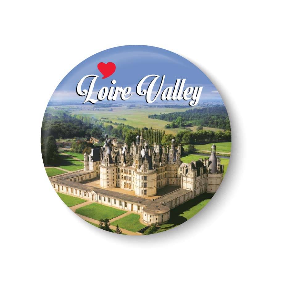 PEACOCKRIDE Loire Valley Plastic Round Fridge Magnets Fridge Magnet - Pack of 1 PEACOCKRIDE Loire Valley Plastic Round Fridge Magnets Fridge Magnet - Pack of 1