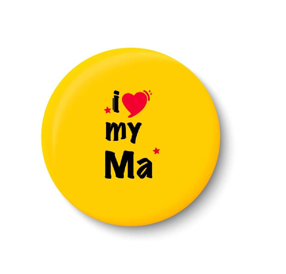 PEACOCKRIDE I Love My MA Plastic Round Fridge Magnets Fridge Magnet - Pack of 1 PEACOCKRIDE I Love My MA Plastic Round Fridge Magnets Fridge Magnet - Pack of 1