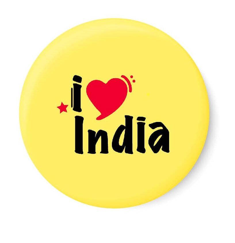 PEACOCKRIDE Love India Plastic Round Fridge Magnets Fridge Magnet - Pack of 1 PEACOCKRIDE Love India Plastic Round Fridge Magnets Fridge Magnet - Pack of 1