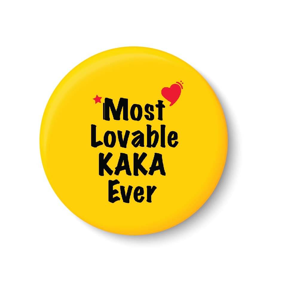     			PEACOCKRIDE Most Lovable KAKA Ever Plastic Round Fridge Magnets Fridge Magnet - Pack of 1