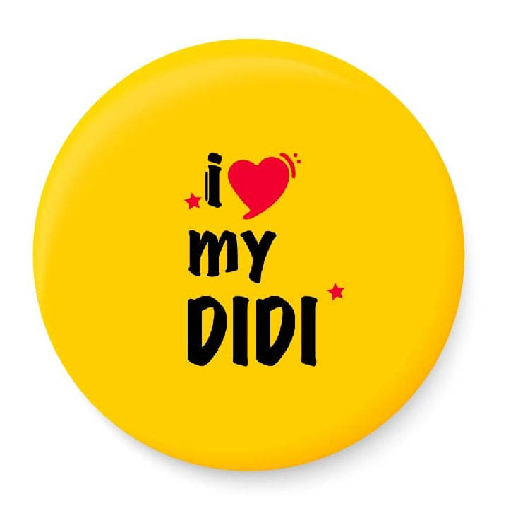PEACOCKRIDE I Love My DIDI Plastic Round Fridge Magnets Fridge Magnet - Pack of 1 PEACOCKRIDE I Love My DIDI Plastic Round Fridge Magnets Fridge Magnet - Pack of 1