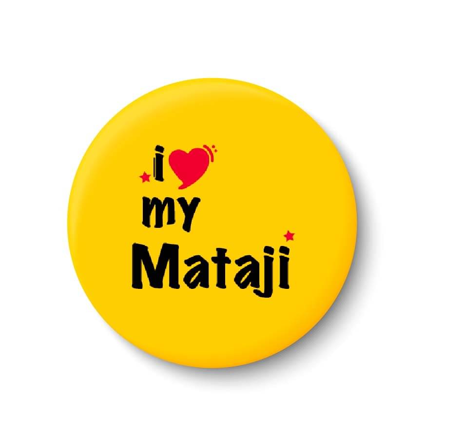 PEACOCKRIDE I Love My Mataji Plastic Round Fridge Magnets Fridge Magnet - Pack of 1 PEACOCKRIDE I Love My Mataji Plastic Round Fridge Magnets Fridge Magnet - Pack of 1