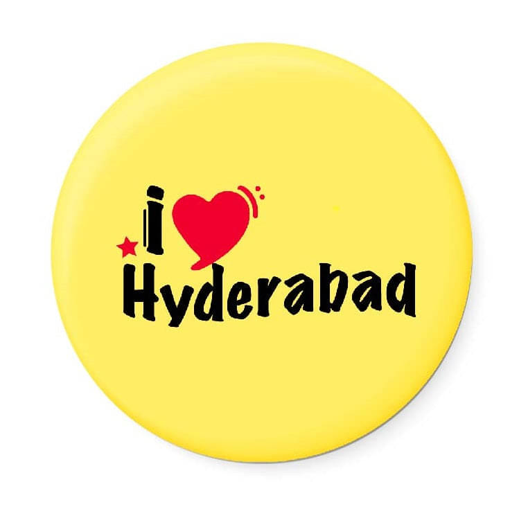 PEACOCKRIDE Love Hyderabad Plastic Round Fridge Magnets Fridge Magnet - Pack of 1 PEACOCKRIDE Love Hyderabad Plastic Round Fridge Magnets Fridge Magnet - Pack of 1