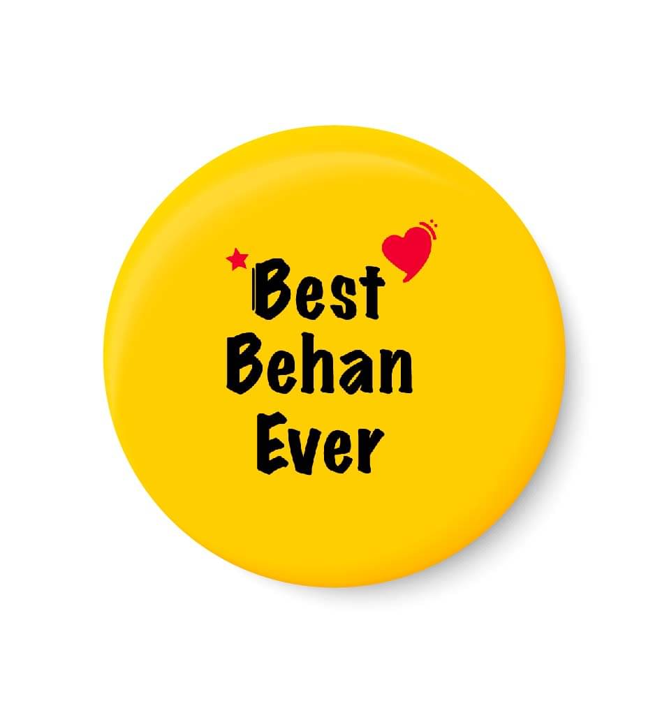 PEACOCKRIDE Best Behan Ever Plastic Round Fridge Magnets Fridge Magnet - Pack of 1 PEACOCKRIDE Best Behan Ever Plastic Round Fridge Magnets Fridge Magnet - Pack of 1
