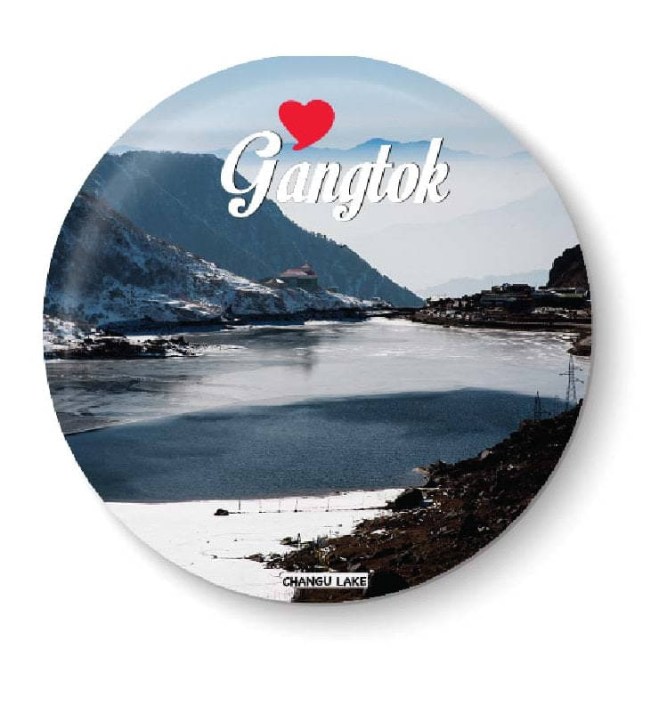 PEACOCKRIDE Gangtok Plastic Round Fridge Magnets Fridge Magnet - Pack of 1 PEACOCKRIDE Gangtok Plastic Round Fridge Magnets Fridge Magnet - Pack of 1