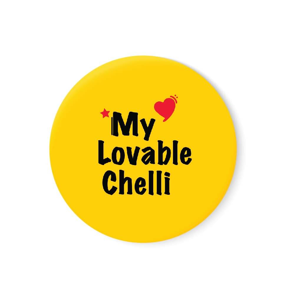 PEACOCKRIDE My Lovable Chelli Plastic Round Fridge Magnets Fridge Magnet - Pack of 1 PEACOCKRIDE My Lovable Chelli Plastic Round Fridge Magnets Fridge Magnet - Pack of 1