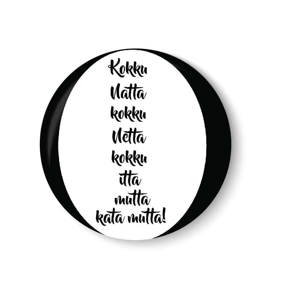 PEACOCKRIDE Kokku Natta Plastic Round Fridge Magnets Fridge Magnet - Pack of 1 PEACOCKRIDE Kokku Natta Plastic Round Fridge Magnets Fridge Magnet - Pack of 1