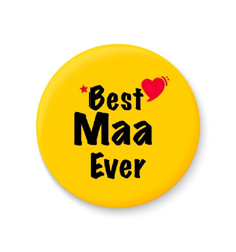 PEACOCKRIDE Best Maa Ever Plastic Round Fridge Magnets Fridge Magnet - Pack of 1 PEACOCKRIDE Best Maa Ever Plastic Round Fridge Magnets Fridge Magnet - Pack of 1