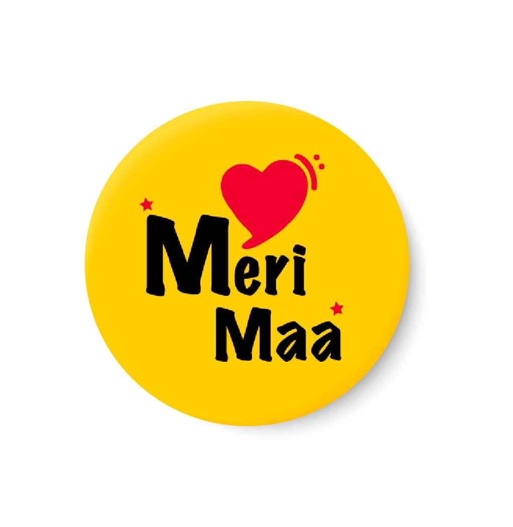 PEACOCKRIDE I Love My Meri Maa Plastic Round Fridge Magnets Fridge Magnet - Pack of 1 PEACOCKRIDE I Love My Meri Maa Plastic Round Fridge Magnets Fridge Magnet - Pack of 1