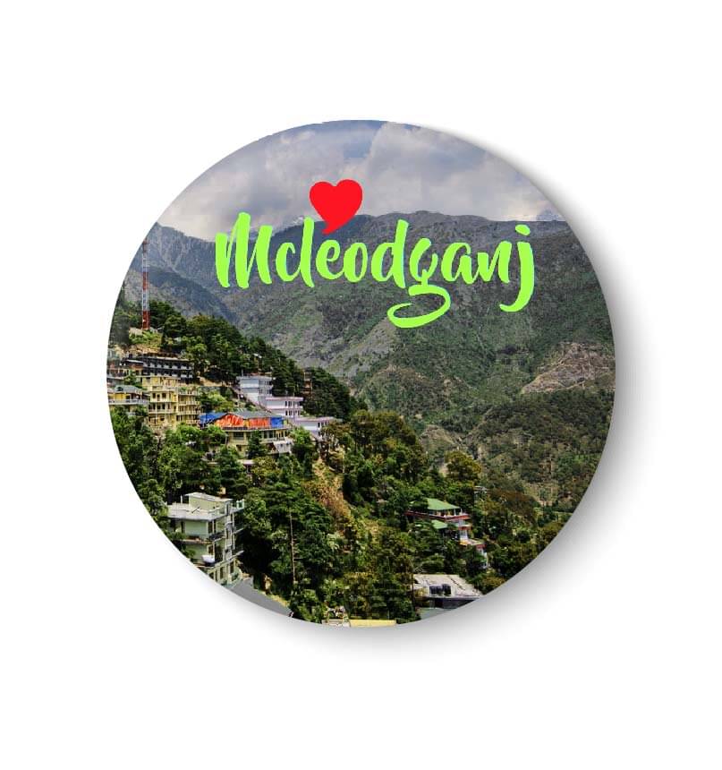 PEACOCKRIDE Mcleodganj I Travel Memories Plastic Round Fridge Magnets Fridge Magnet - Pack of 1 PEACOCKRIDE Mcleodganj I Travel Memories Plastic Round Fridge Magnets Fridge Magnet - Pack of 1