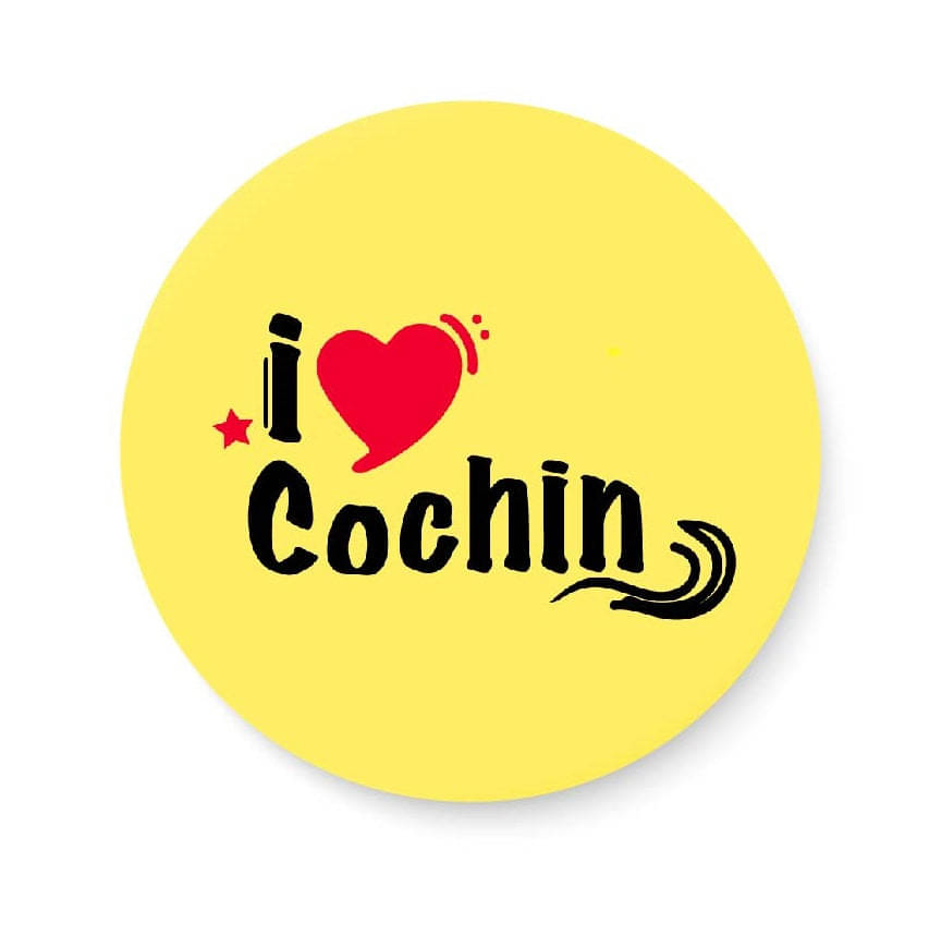 PEACOCKRIDE Love Cochin Plastic Round Fridge Magnets Fridge Magnet - Pack of 1 PEACOCKRIDE Love Cochin Plastic Round Fridge Magnets Fridge Magnet - Pack of 1