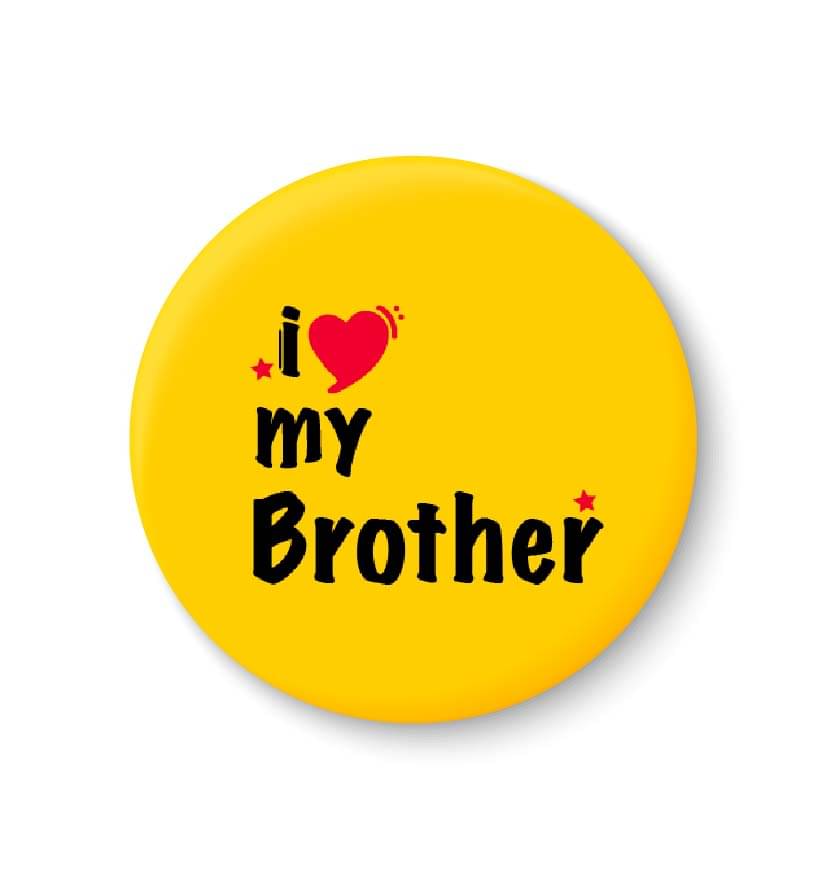 PEACOCKRIDE I Love My Brother Plastic Round Fridge Magnets Fridge Magnet - Pack of 1 PEACOCKRIDE I Love My Brother Plastic Round Fridge Magnets Fridge Magnet - Pack of 1