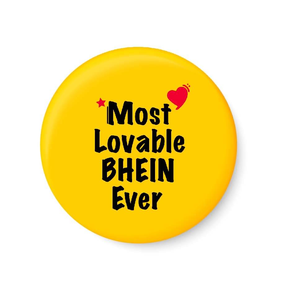 PEACOCKRIDE Most Lovable Bhein Ever Plastic Round Fridge Magnets Fridge Magnet - Pack of 1 PEACOCKRIDE Most Lovable Bhein Ever Plastic Round Fridge Magnets Fridge Magnet - Pack of 1