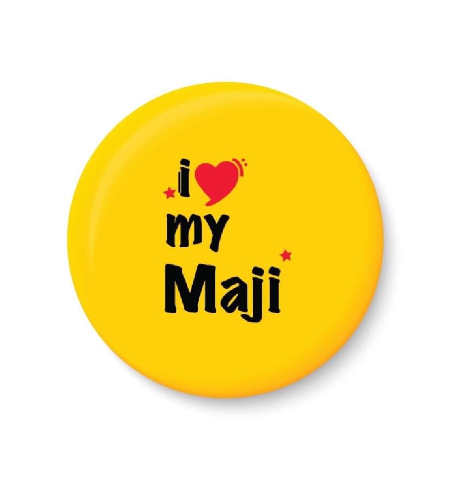 PEACOCKRIDE I Love My Maji Plastic Round Fridge Magnets Fridge Magnet - Pack of 1 PEACOCKRIDE I Love My Maji Plastic Round Fridge Magnets Fridge Magnet - Pack of 1