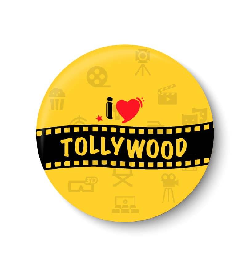 PEACOCKRIDE I Love Tollywood Plastic Round Fridge Magnets Fridge Magnet - Pack of 1 PEACOCKRIDE I Love Tollywood Plastic Round Fridge Magnets Fridge Magnet - Pack of 1
