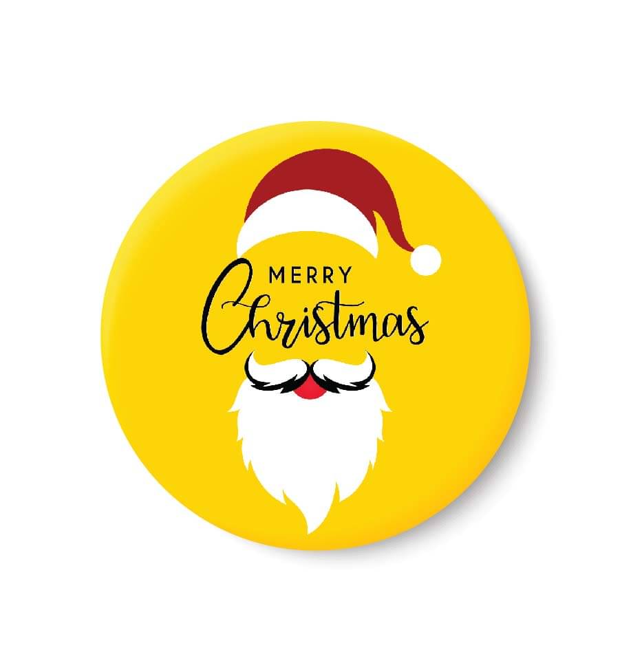 PEACOCKRIDE Merry Christmas Plastic Round Fridge Magnets Fridge Magnet - Pack of 1 PEACOCKRIDE Merry Christmas Plastic Round Fridge Magnets Fridge Magnet - Pack of 1