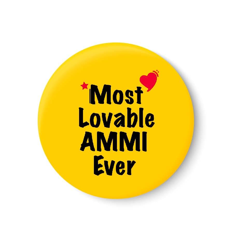 PEACOCKRIDE Most Lovable AMMI Ever Plastic Round Fridge Magnets Fridge Magnet - Pack of 1 PEACOCKRIDE Most Lovable AMMI Ever Plastic Round Fridge Magnets Fridge Magnet - Pack of 1
