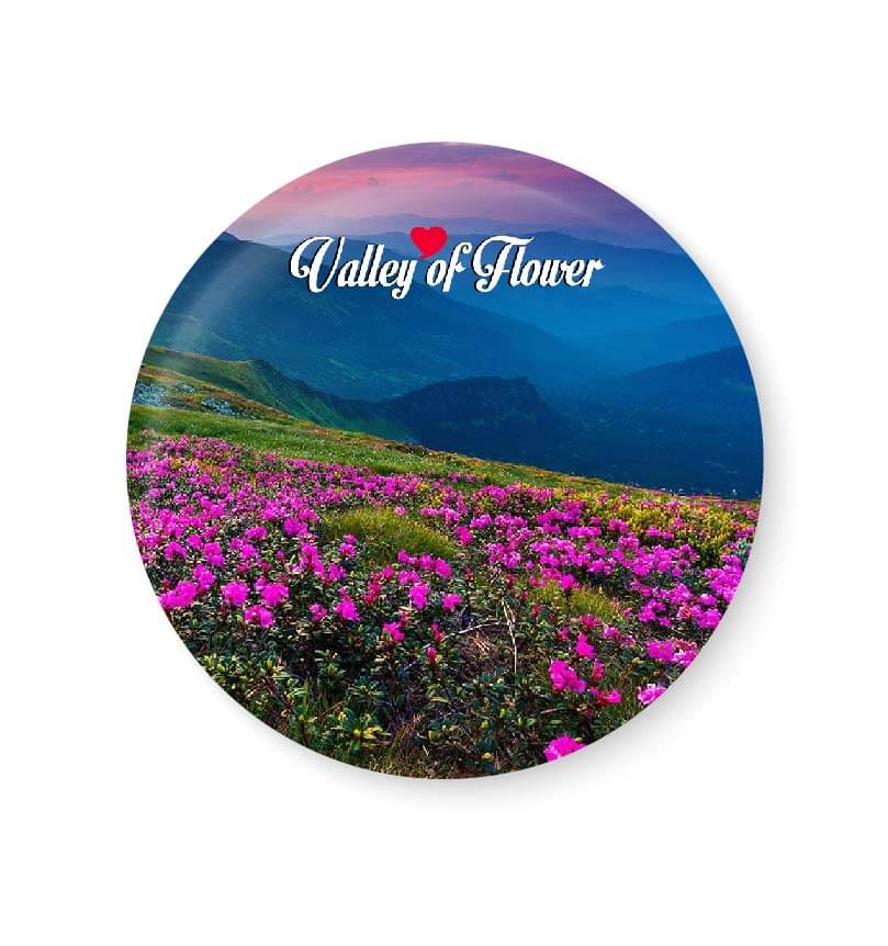 PEACOCKRIDE Valley OF Flower Plastic Round Fridge Magnets Fridge Magnet - Pack of 1 PEACOCKRIDE Valley OF Flower Plastic Round Fridge Magnets Fridge Magnet - Pack of 1