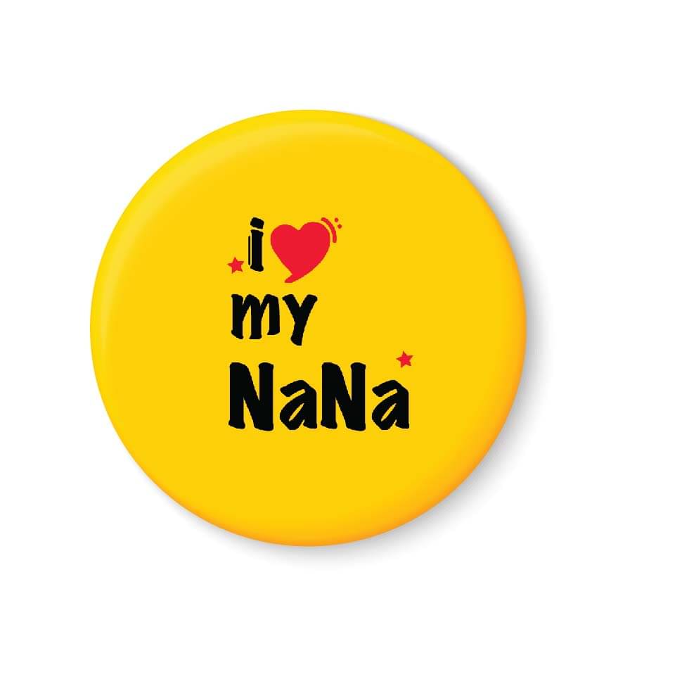 PEACOCKRIDE I Love My NaNa Plastic Round Fridge Magnets Fridge Magnet - Pack of 1 PEACOCKRIDE I Love My NaNa Plastic Round Fridge Magnets Fridge Magnet - Pack of 1