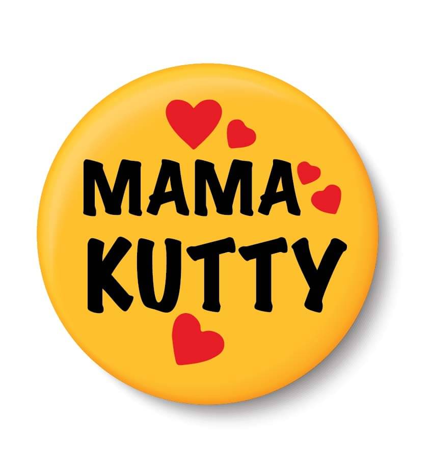     			PEACOCKRIDE Mama Kutty I Romantic I Love Plastic Round Fridge Magnets Fridge Magnet - Pack of 1