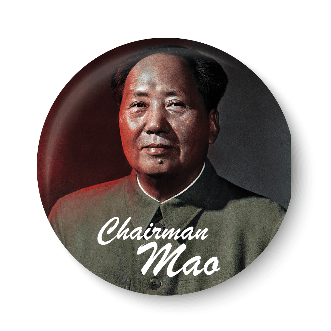 PEACOCKRIDE Mao Tse Tung I Mao Zedong Plastic Round Fridge Magnets Fridge Magnet - Pack of 1     			PEACOCKRIDE Mao Tse Tung I Mao Zedong Plastic Round Fridge Magnets Fridge Magnet - Pack of 1