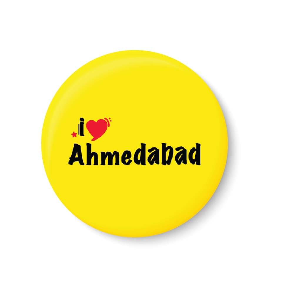 PEACOCKRIDE Love Ahmedabad Plastic Round Fridge Magnets Fridge Magnet - Pack of 1 PEACOCKRIDE Love Ahmedabad Plastic Round Fridge Magnets Fridge Magnet - Pack of 1