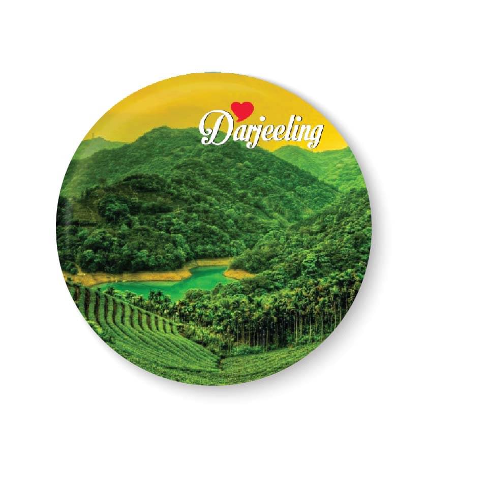 PEACOCKRIDE Darjeeling Plastic Round Fridge Magnets Fridge Magnet - Pack of 1 PEACOCKRIDE Darjeeling Plastic Round Fridge Magnets Fridge Magnet - Pack of 1