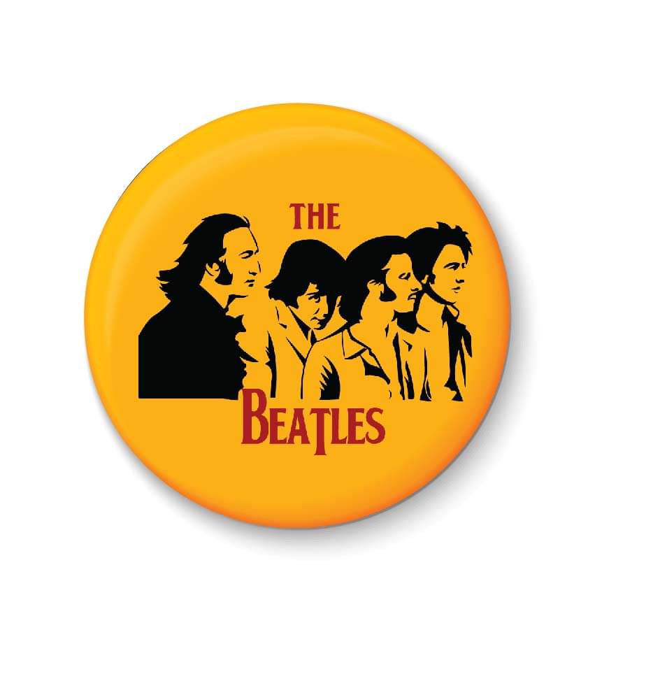    			PEACOCKRIDE The Beatles Plastic Round Fridge Magnets Fridge Magnet - Pack of 1