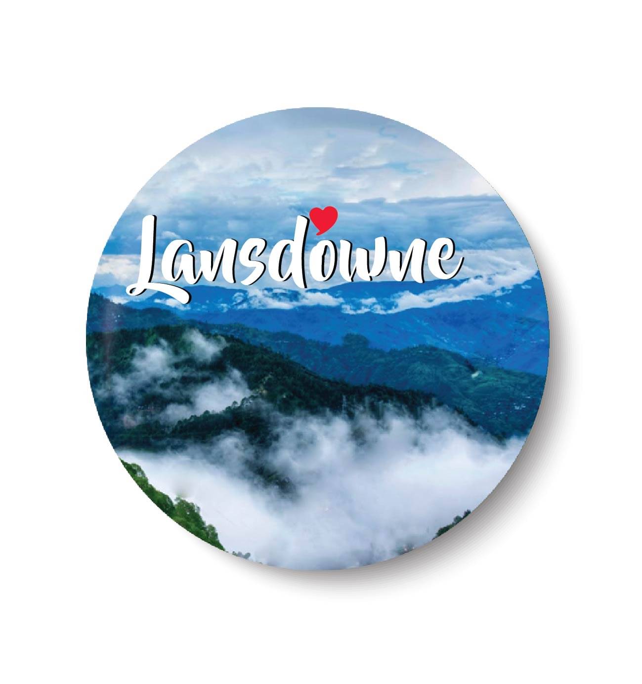 PEACOCKRIDE Lansdowne I Souvenir l Travel Plastic Round Fridge Magnets Fridge Magnet - Pack of 1 PEACOCKRIDE Lansdowne I Souvenir l Travel Plastic Round Fridge Magnets Fridge Magnet - Pack of 1