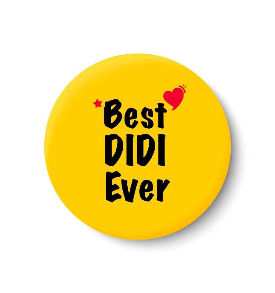 PEACOCKRIDE Best DIDI Ever Plastic Round Fridge Magnets Fridge Magnet - Pack of 1 PEACOCKRIDE Best DIDI Ever Plastic Round Fridge Magnets Fridge Magnet - Pack of 1