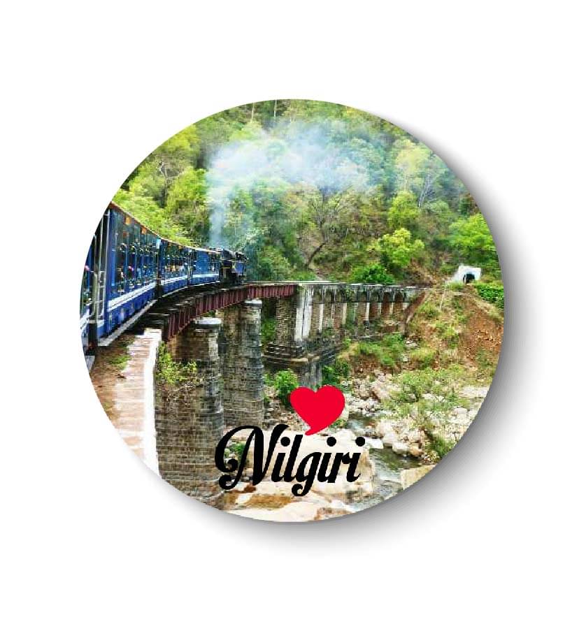 PEACOCKRIDE Nilgiri Plastic Round Fridge Magnets Fridge Magnet - Pack of 1 PEACOCKRIDE Nilgiri Plastic Round Fridge Magnets Fridge Magnet - Pack of 1