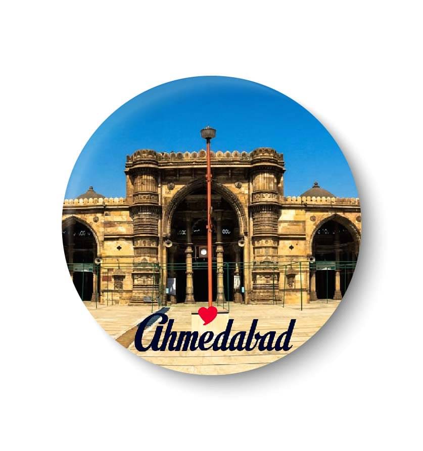 PEACOCKRIDE Ahmedabad Plastic Round Fridge Magnets Fridge Magnet - Pack of 1 PEACOCKRIDE Ahmedabad Plastic Round Fridge Magnets Fridge Magnet - Pack of 1