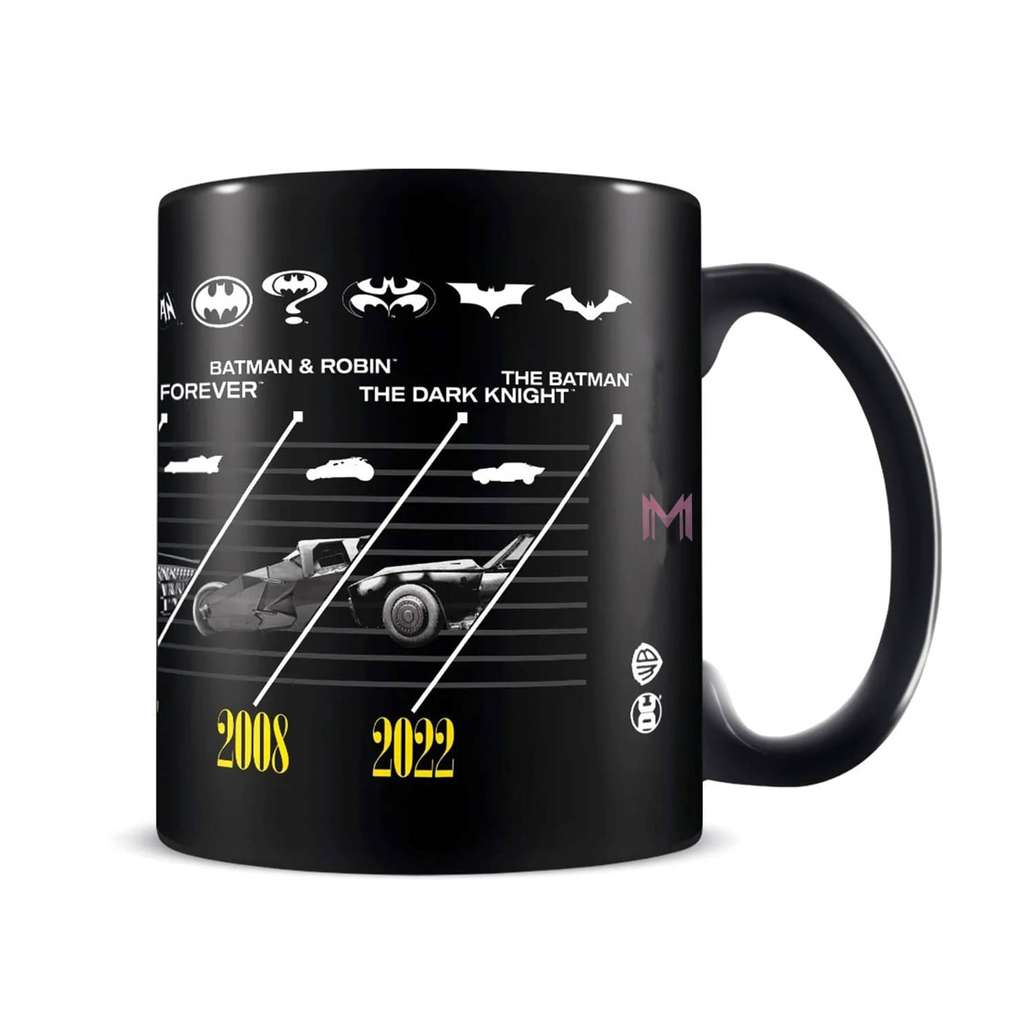     			Ridaa Bat-Symbols Ceramic Coffee Mug 350 mL ( Pack of 1 )