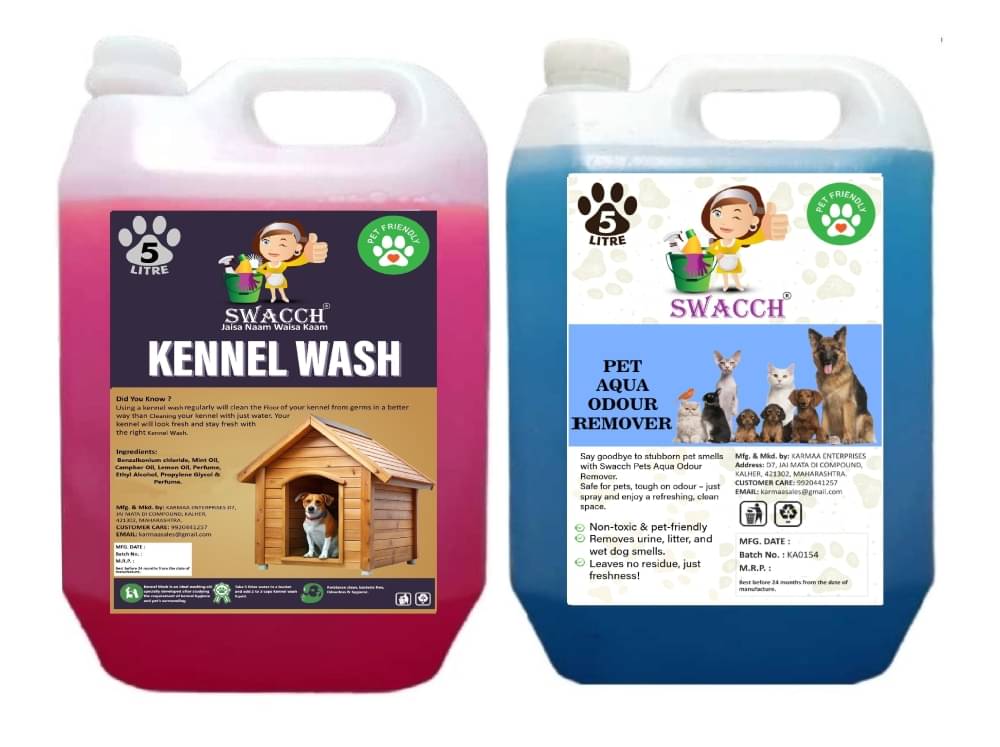 SWACCH Kennel Wash With Pet Aqua Floor Cleaner Rose & Lavender 10 L SWACCH Kennel Wash With Pet Aqua Floor Cleaner Rose & Lavender 10 L