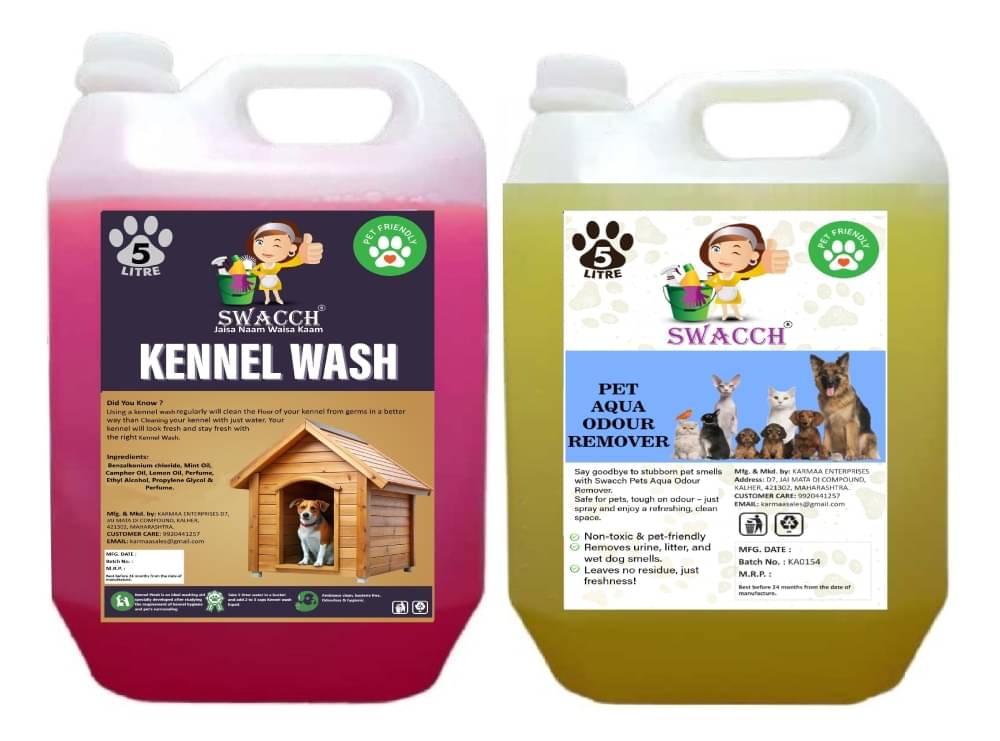 SWACCH Kennel Wash With Pet Aqua Floor Cleaner Rose & Lemon 10 L SWACCH Kennel Wash With Pet Aqua Floor Cleaner Rose & Lemon 10 L