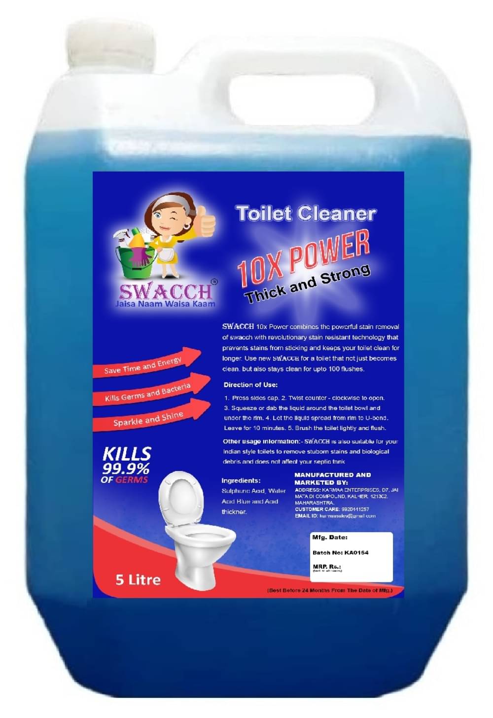     			SWACCH Toilet Cleaner Ready to Use Liquid 5