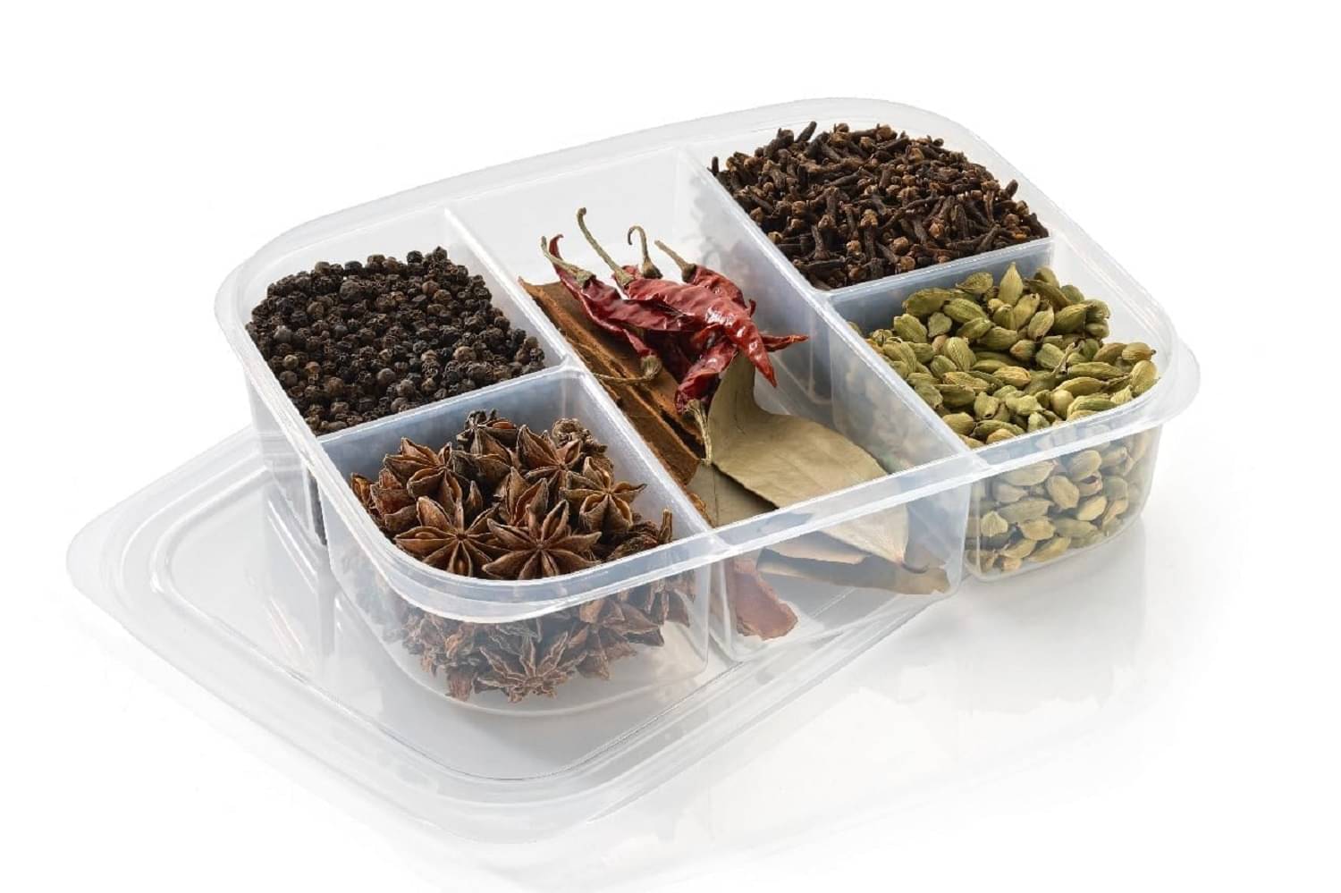     			Skindora Plastic Transparent Food Container ( Set of 1 )