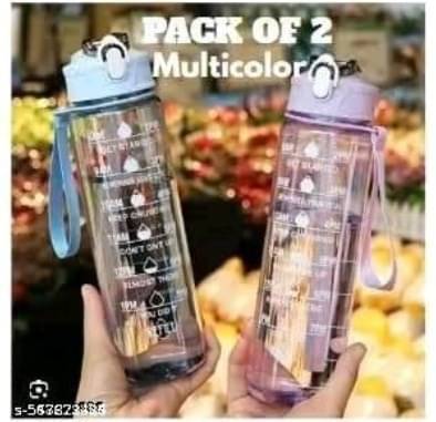 Skyflying Motivational Water Bottle 900ML Multicolour Plastic Water Bottle 900 mL ( 2 ) Skyflying Motivational Water Bottle 900ML Multicolour Plastic Water Bottle 900 mL ( 2 )