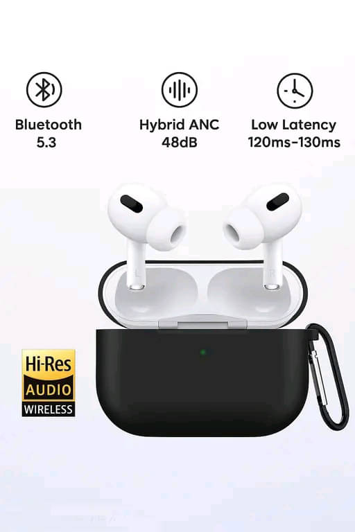     			Stylish True Wireless Bluetooth Headphones Earbuds TWS With Stylish Black Silicone Case Cover Best Quality Case Wireless Bluetooth Headphones & Earphones Touch Sensor