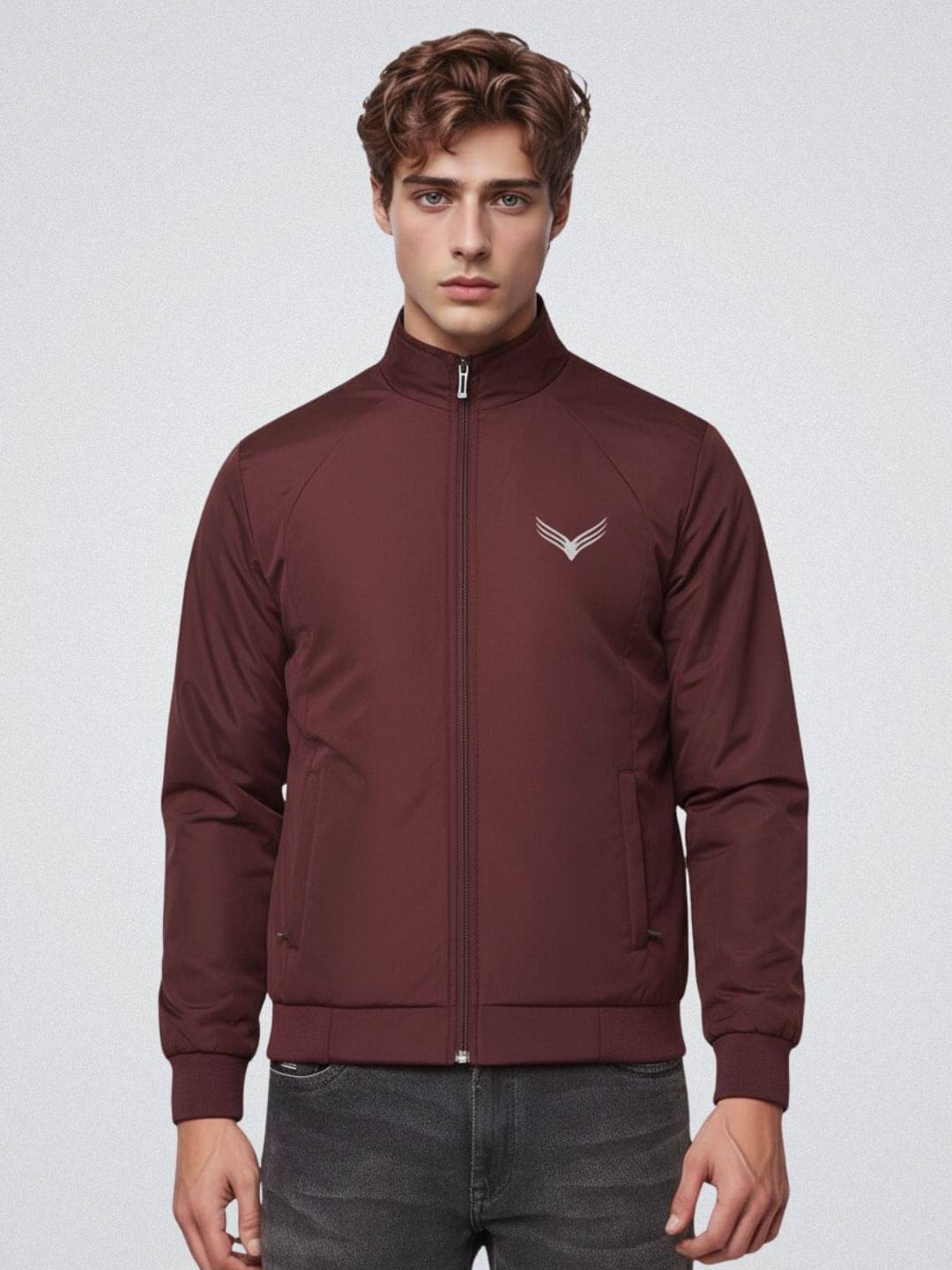     			TAZO Nylon Men's Windcheater Jacket - Maroon ( Pack of 1 )