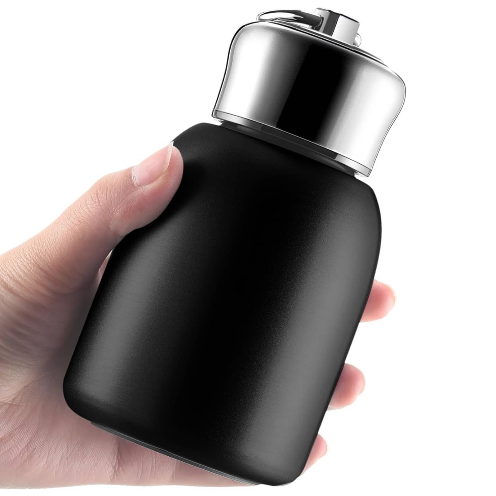     			THR3E STROKES Black Steel School Water Bottle 350 mL ( Set of 1 )