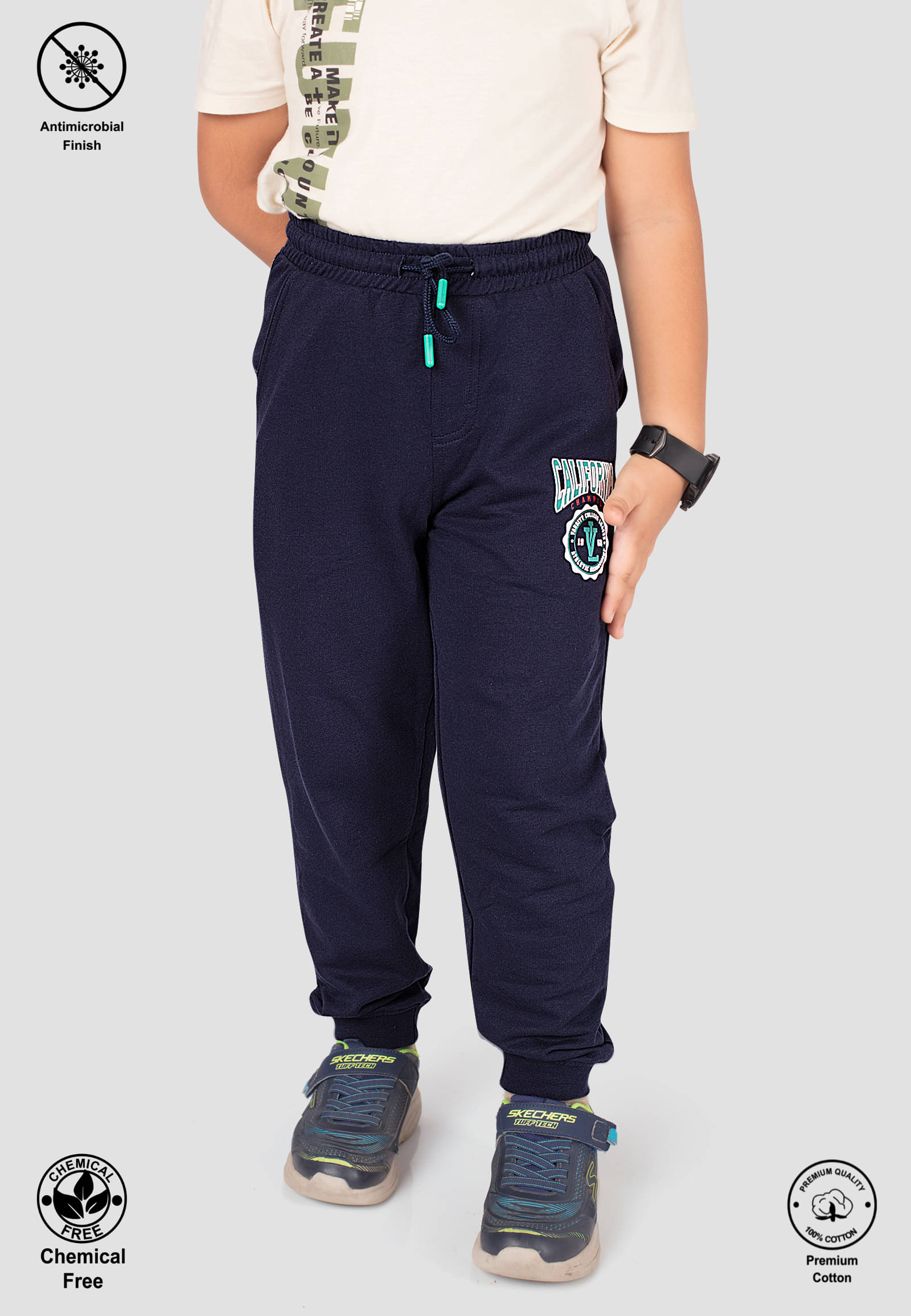     			TRESNOVA Pack of 1 Boys Cotton Trackpant ( Navy )