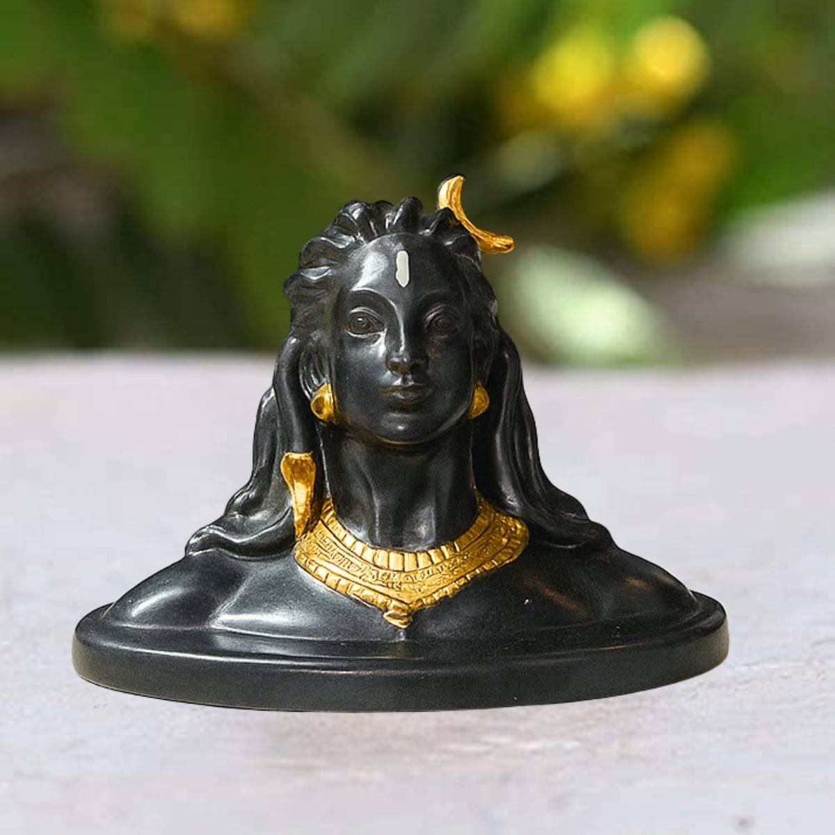     			Tiny Shiny Small  Adiyogi Shiva Statue for Car Dashboard Home Decor Pooja Room Office