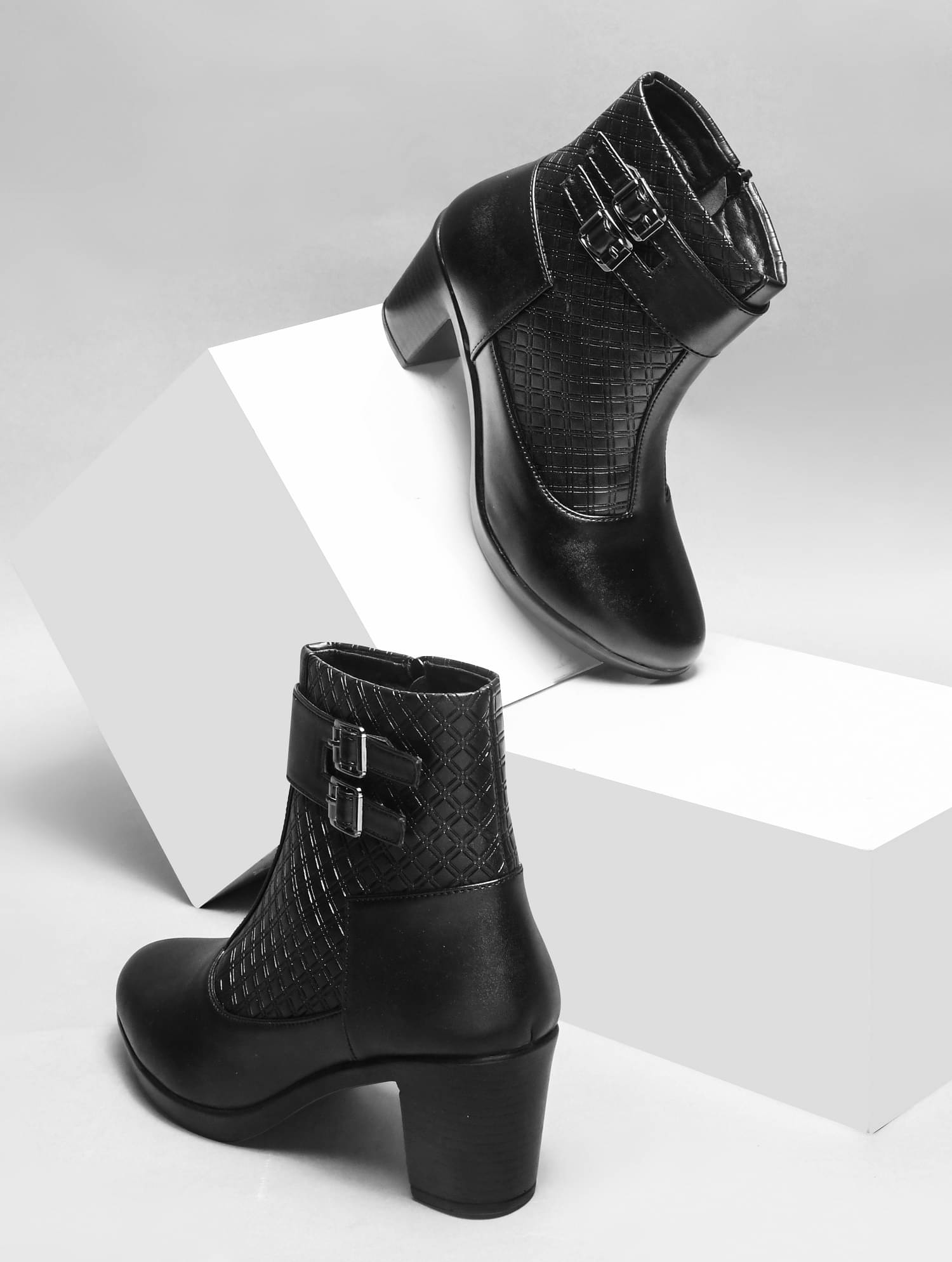 Try me Black Women's Ankle Length Boots Try me Black Women's Ankle Length Boots
