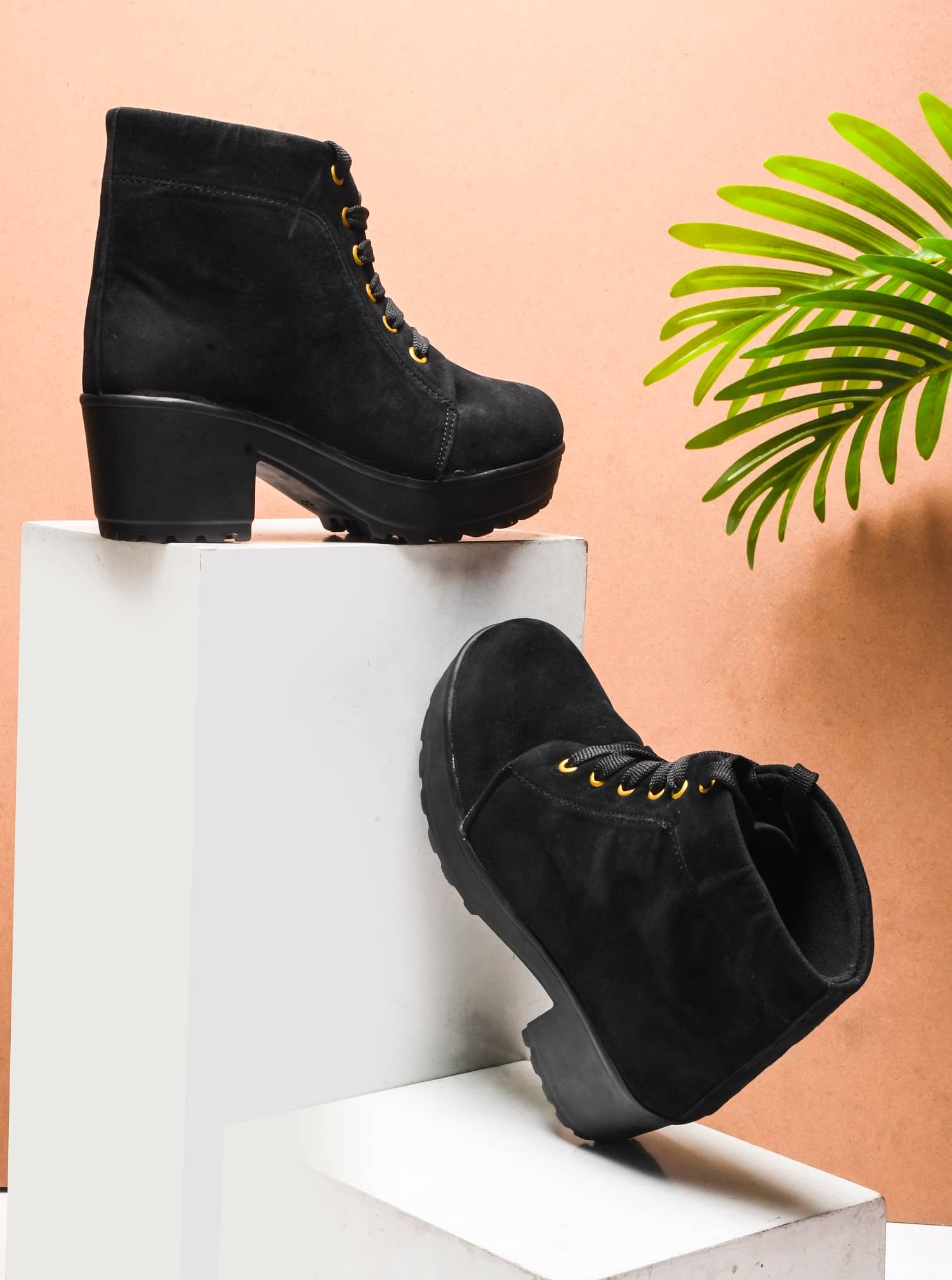 Try me Black Women's Ankle Length Boots Try me Black Women's Ankle Length Boots