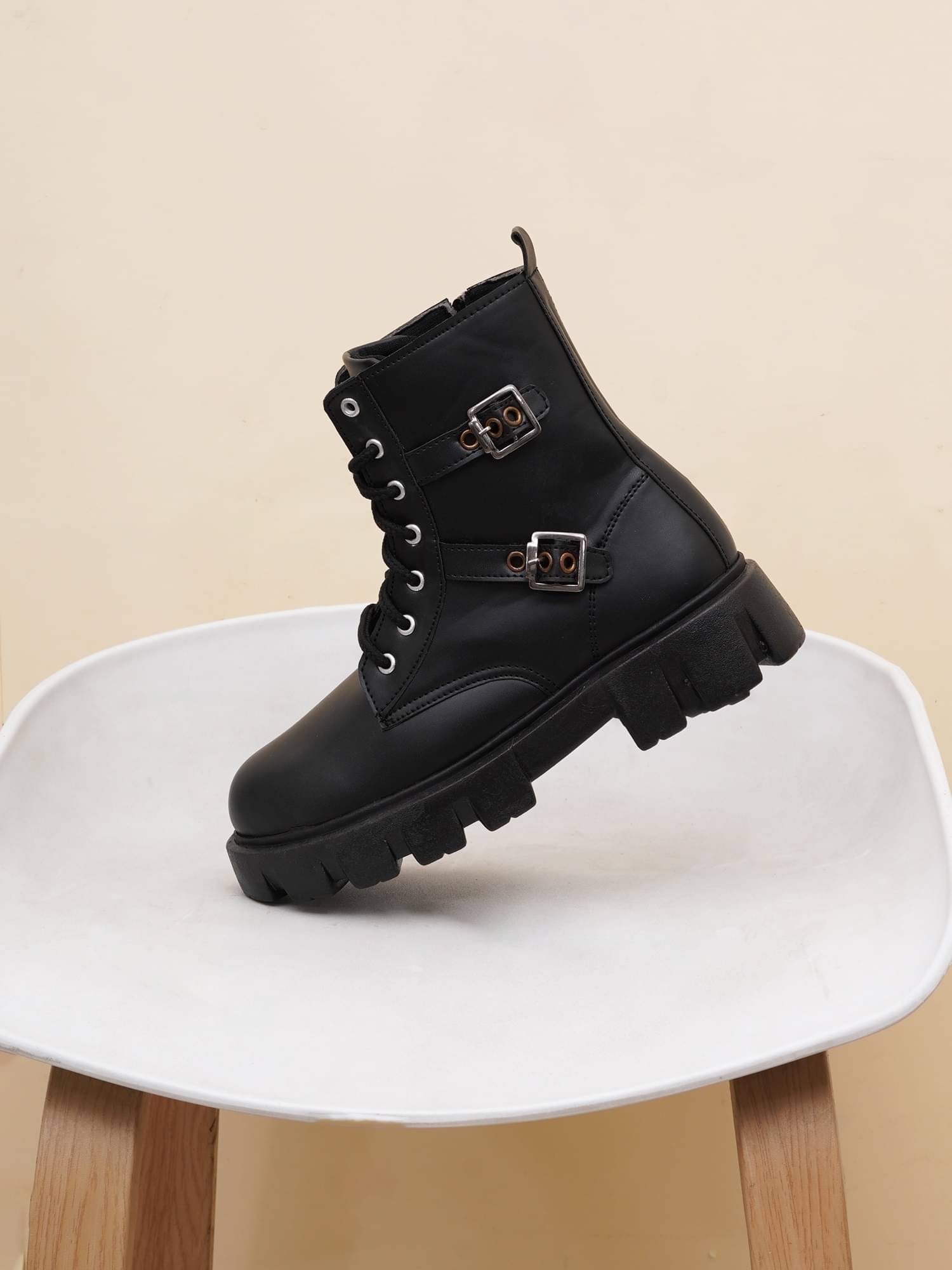Try me Black Women's Ankle Length Boots Try me Black Women's Ankle Length Boots