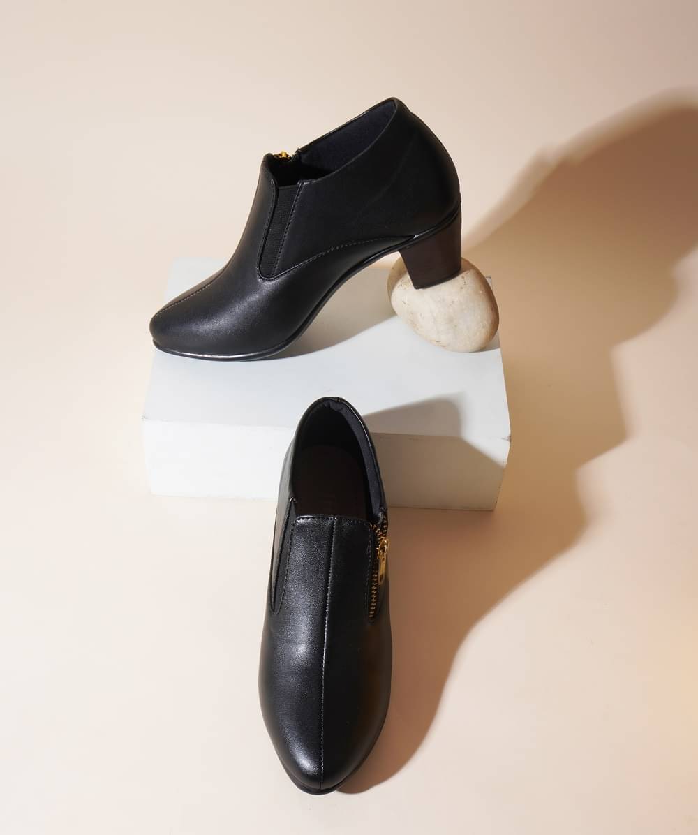 Try me Black Women's Ankle Length Boots Try me Black Women's Ankle Length Boots