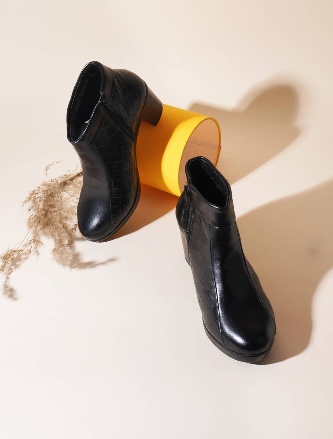 Try me Black Women's Ankle Length Boots Try me Black Women's Ankle Length Boots